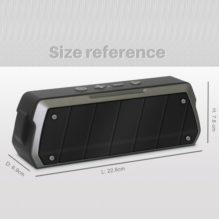 NewRixing NR-5000 IPX5 High Fidelity Bluetooth Speaker, Support Hands-free Call / TF Card / FM / U Disk(Red) - free shipping - PMC Jewellery - Order now!