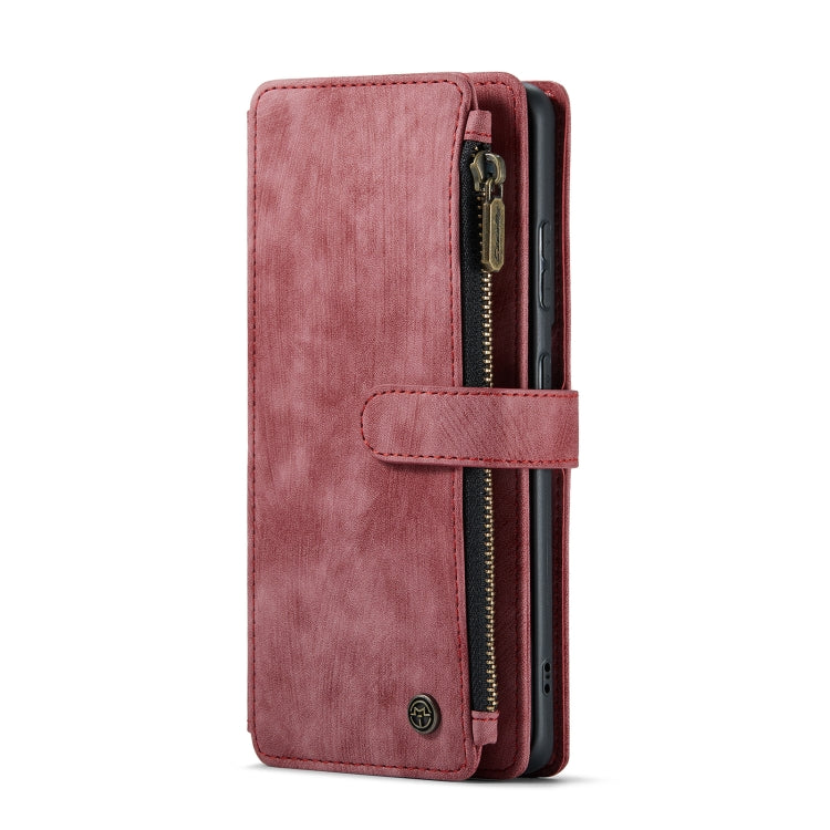 For Samsung Galaxy S20 Ultra 5G CaseMe-C30 PU + TPU Multifunctional Horizontal Flip Leather Case with Holder & Card Slot & Wallet & Zipper Pocket(Red) - Galaxy Phone Cases by CaseMe | Online Shopping South Africa | PMC Jewellery | Buy Now Pay Later Mobicred