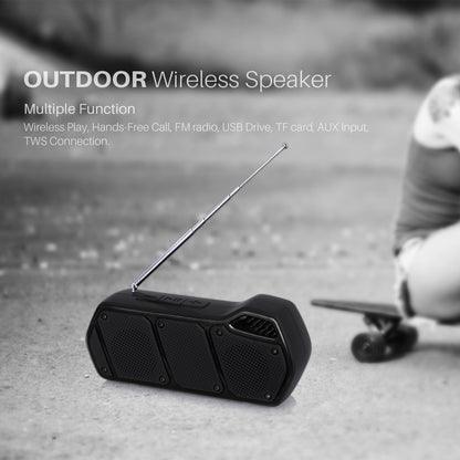 NewRixing NR-5011fm Outdoor Portable Bluetooth Speakerr, Support Hands-free Call / TF Card / FM / U Disk(Red) - Desktop Speaker by NewRixing | Online Shopping South Africa | PMC Jewellery | Buy Now Pay Later Mobicred