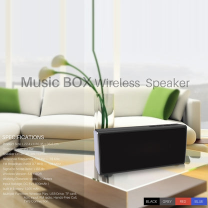 NewRixing NR-5012 Desktop Plating Bluetooth Speakerr, Support Hands-free Call / TF Card / FM / U Disk(Grey) - Desktop Speaker by NewRixing | Online Shopping South Africa | PMC Jewellery | Buy Now Pay Later Mobicred