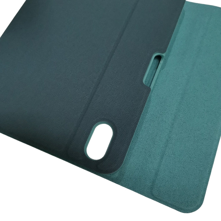 HK006 Square Keys Detachable Bluetooth Keyboard Leather Tablet Case with Holder for iPad mini 6(Dark Green) - free shipping - PMC TechLife - Order now!