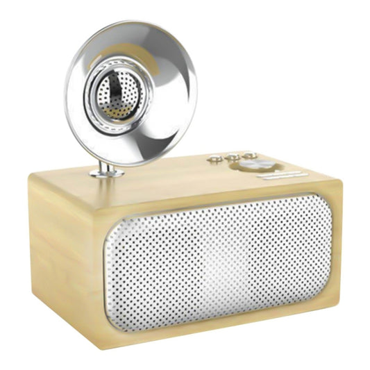 SOAIY Retro Subwoofer Bluetooth Speaker Wireless Mini Radio(Wood Grain) -  by PMC Jewellery | Online Shopping South Africa | PMC Jewellery | Buy Now Pay Later Mobicred