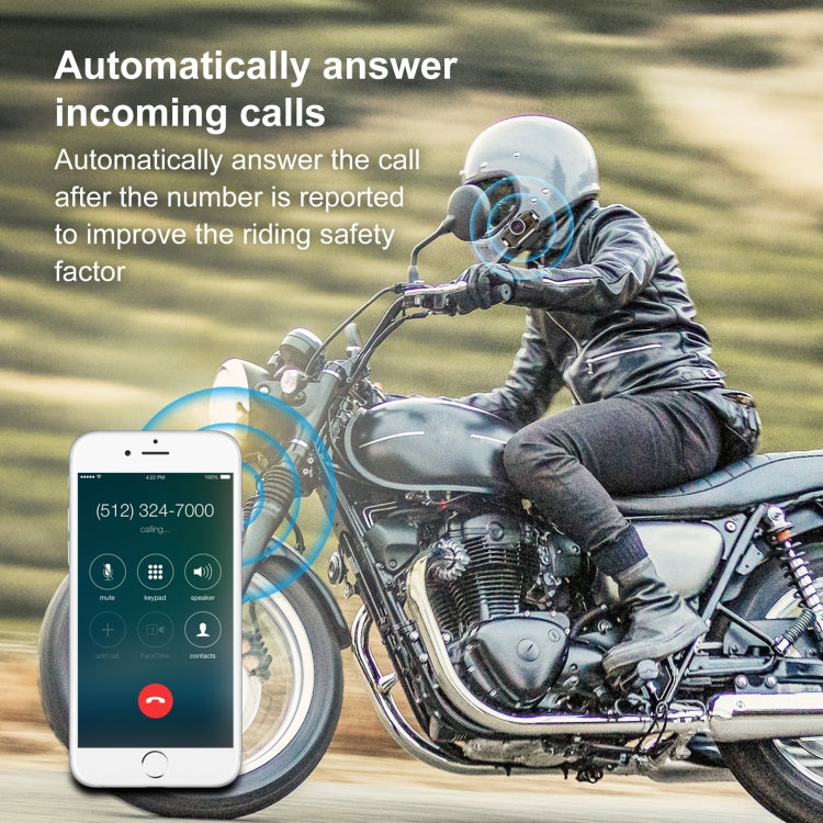 V9 Pro Motorcycle Helmet Bluetooth Walkie-talkie Support FM(Black) - Others by PMC TechLife | Online Shopping South Africa | PMC TechLife | Buy Now Pay Later Mobicred