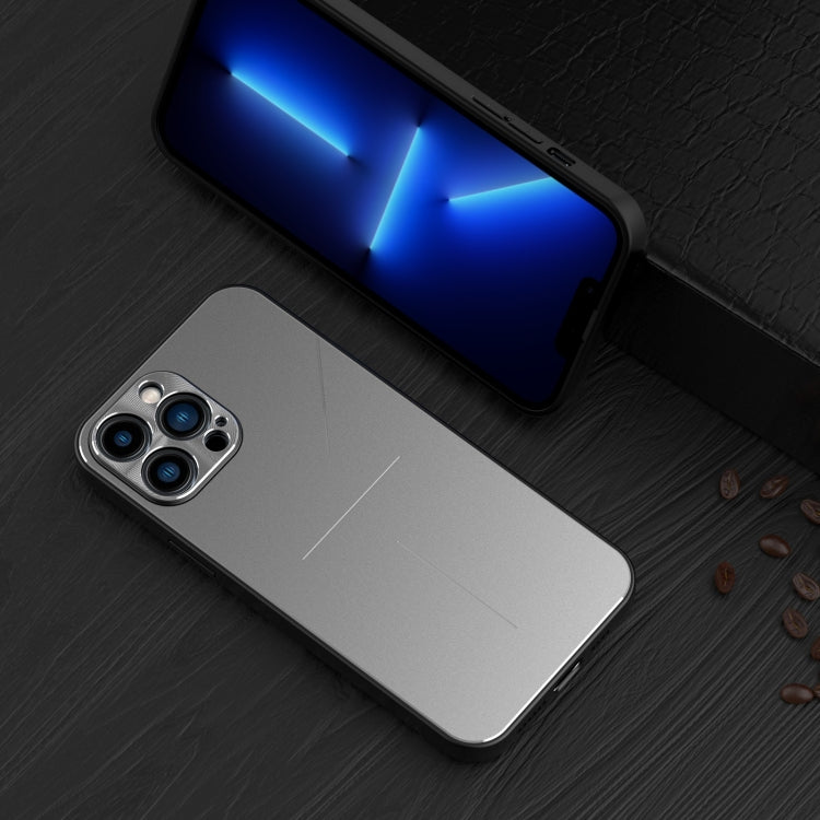 For iPhone 11 Pro R-JUST RJ-52 3-Line Style Metal TPU Shockproof Protective Case (Silver) - iPhone 11 Pro Cases by R-JUST | Online Shopping South Africa | PMC TechLife | Buy Now Pay Later Mobicred