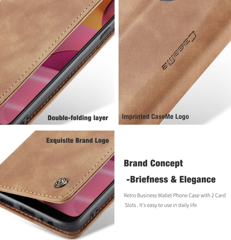 For Galaxy A20s CaseMe-013 Multifunctional Horizontal Flip Leather Case with Card Slot & Holder & Wallet(Brown) - Galaxy Phone Cases by CaseMe | Online Shopping South Africa | PMC Jewellery | Buy Now Pay Later Mobicred