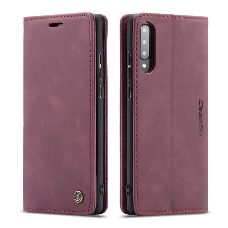 For Galaxy A70s CaseMe-013 Multifunctional Horizontal Flip Leather Case with Card Slot & Holder & Wallet(Wine Red) - Galaxy Phone Cases by CaseMe | Online Shopping South Africa | PMC Jewellery | Buy Now Pay Later Mobicred