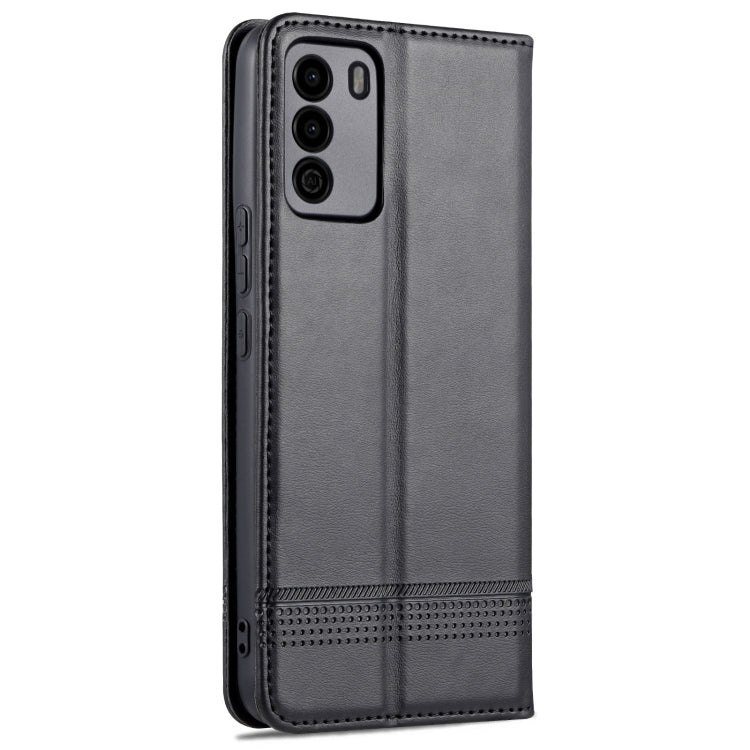 For U-MAGIC 30e AZNS Magnetic Calf Texture Horizontal Flip Leather Case with Card Slots & Holder & Wallet(Black) - More Brand by AZNS | Online Shopping South Africa | PMC Jewellery | Buy Now Pay Later Mobicred