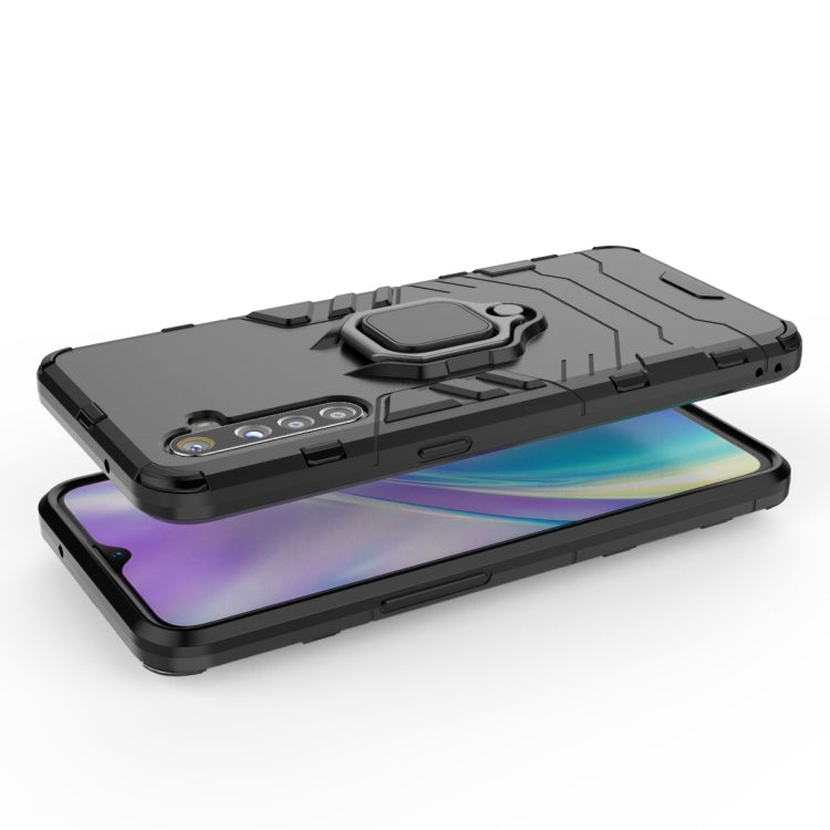 For OPPO Realme XT & K5 Shockproof PC + TPU Protective Case with Magnetic Ring Holder(Black) - Realme Cases by PMC TechLife | Online Shopping South Africa | PMC TechLife | Buy Now Pay Later Mobicred