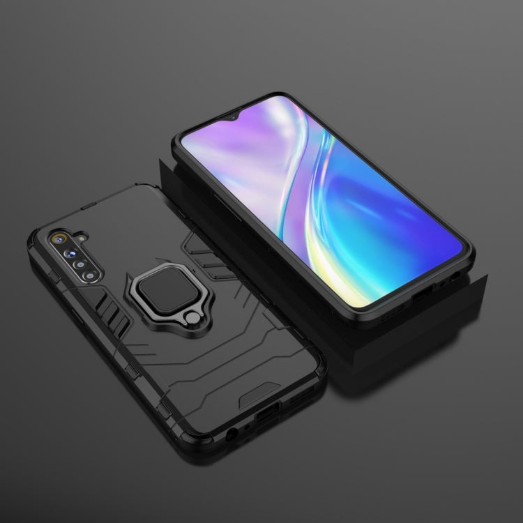 For OPPO Realme XT & K5 Shockproof PC + TPU Protective Case with Magnetic Ring Holder(Black) - Realme Cases by PMC TechLife | Online Shopping South Africa | PMC TechLife | Buy Now Pay Later Mobicred