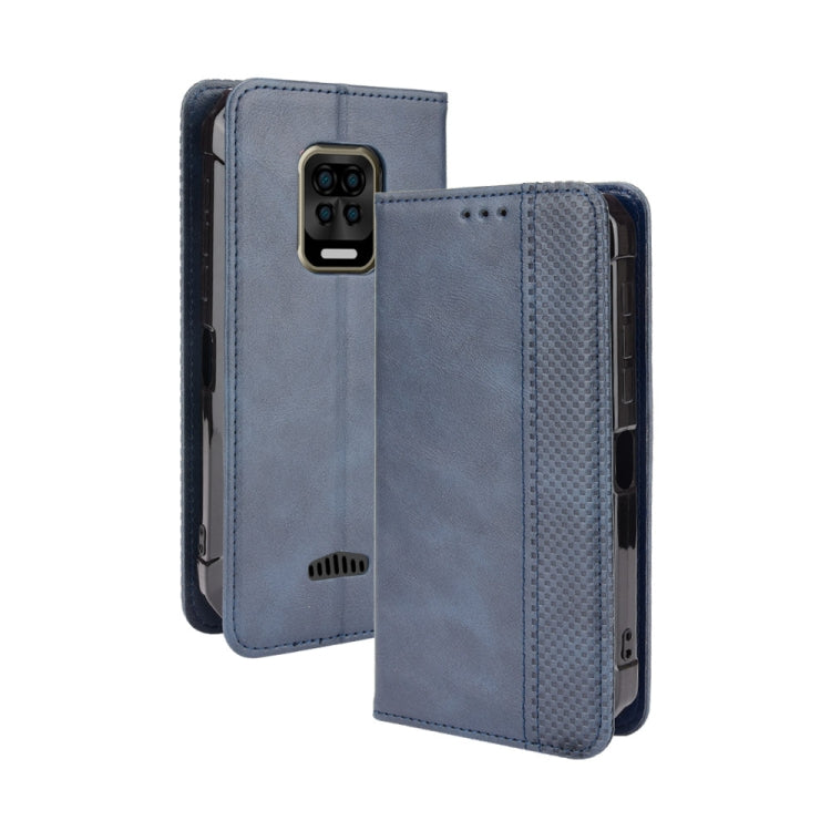 For Doogee S59 / S59 Pro Magnetic Buckle Retro Crazy Horse Texture Horizontal Flip Leather Case with Holder & Card Slots & Photo Frame(Blue) - More Brand by PMC Jewellery | Online Shopping South Africa | PMC Jewellery | Buy Now Pay Later Mobicred