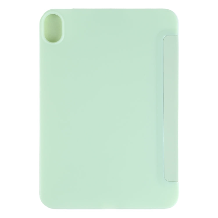 For iPad mini 2024 / mini 6 GEBEI Shockproof Horizontal Flip Tablet Case with Three-folding Holder(Mint Green) - free shipping - PMC TechLife - Order now!