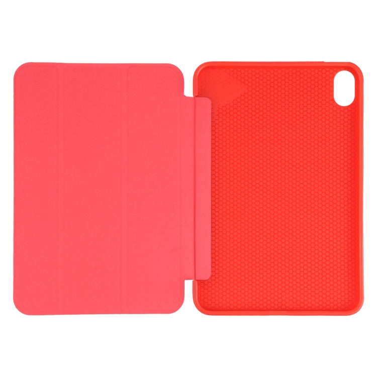 For iPad mini 2024 / mini 6 GEBEI Shockproof Horizontal Flip Tablet Case with Three-folding Holder(Red) - free shipping - PMC TechLife - Order now!