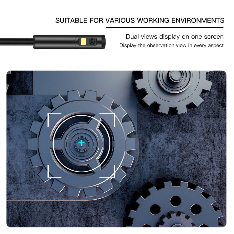 AN100 3 in 1 IP68 Waterproof USB-C / Type-C + Micro USB + USB Dual Cameras Industrial Digital Endoscope with 9 LEDs, Support Android System, Lens Diameter: 8mm, Length:1m Hard Cable -  by PMC TechLife | Online Shopping South Africa | PMC TechLife | Buy Now Pay Later Mobicred