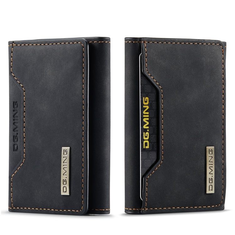 DG.MING M2 Series 3-Fold Card Bag(Black) - Card & Passport Bags by DG.MING | Online Shopping South Africa | PMC TechLife