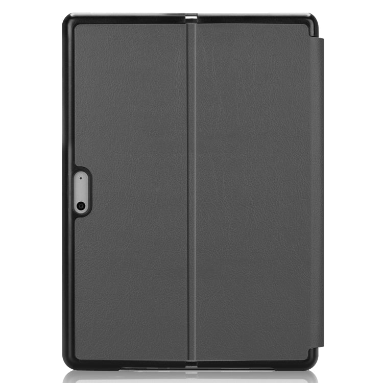 For Microsoft Surface Pro 8 Solid Color Electric Pressed Horizontal Flip Tablet Leather Case with Holder(Grey) - Others by PMC TechLife | Online Shopping South Africa | PMC TechLife | Buy Now Pay Later Mobicred