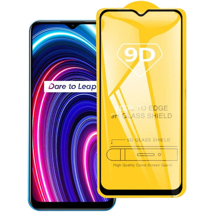 For OPPO Realme C25Y / C21Y 9D Full Glue Full Screen Tempered Glass Film - Realme Tempered Glass by PMC Jewellery | Online Shopping South Africa | PMC Jewellery | Buy Now Pay Later Mobicred