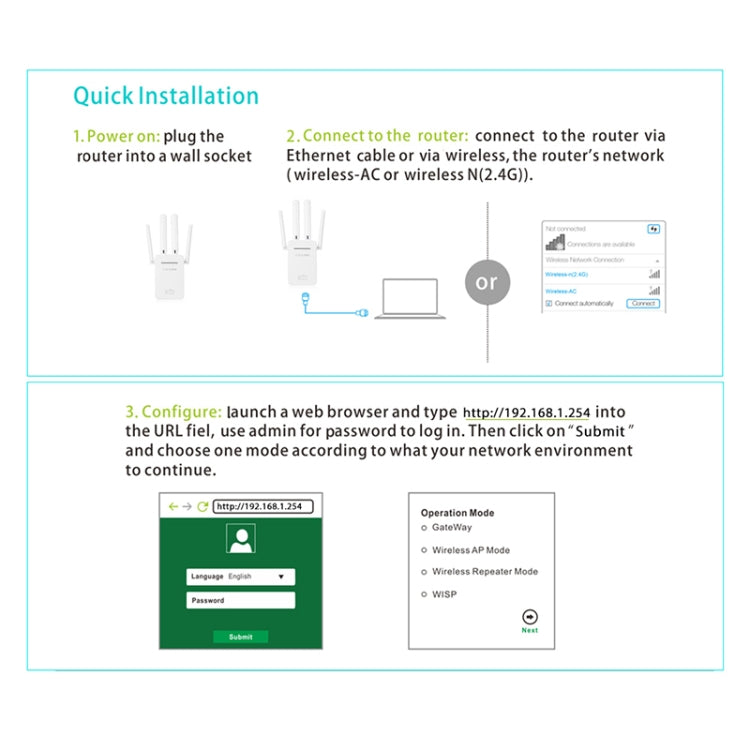 Wireless Smart WiFi Router Repeater with 4 WiFi Antennas, Plug Specification:UK Plug(White) - Wireless Routers by PMC Jewellery | Online Shopping South Africa | PMC Jewellery | Buy Now Pay Later Mobicred