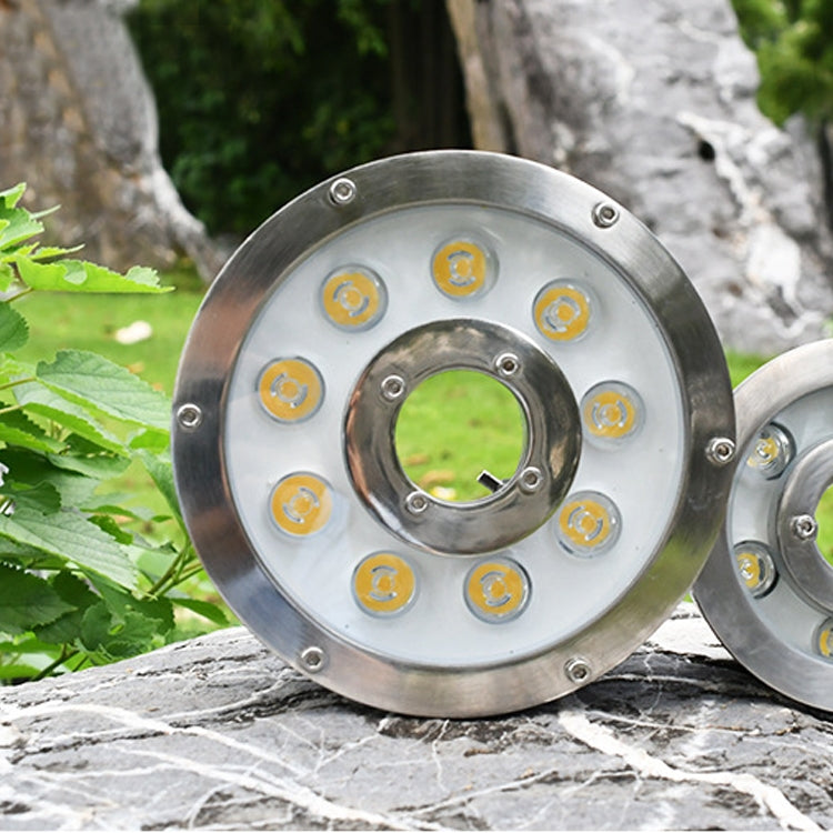 9W Landscape Ring LED Aluminum Alloy Underwater Fountain Light(Warm Light) - free shipping - PMC TechLife - Order now!