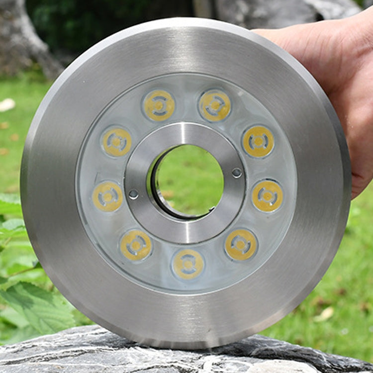 18W Landscape Ring LED Stainless Steel Underwater Fountain Light(Warm Light) - Underwater Lights by PMC TechLife | Online Shopping South Africa | PMC TechLife | Buy Now Pay Later Mobicred