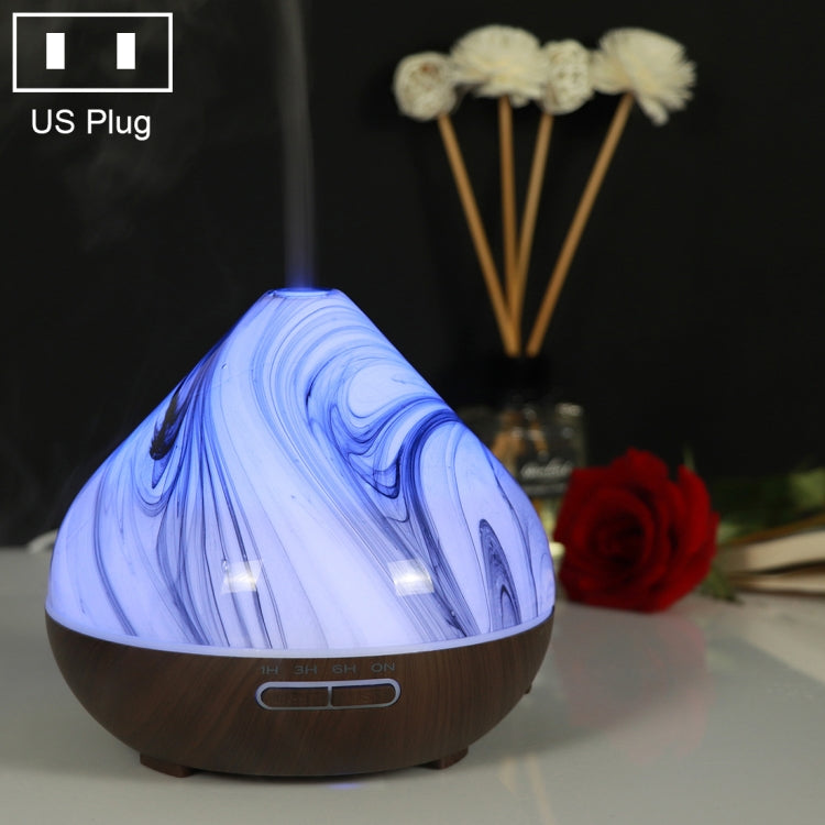 400ml Volcano Shape Humidifier Glass Aromatherapy Machine Automatic Alcohol Sprayer, Plug Specification:US Plug(Coffee) - free shipping - PMC TechLife - Order now!