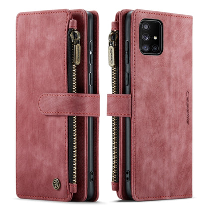 For Samsung Galaxy A51 4G CaseMe-C30 Multifunctional Horizontal Flip PU + TPU Phone Case(Red) - Galaxy Phone Cases by CaseMe | Online Shopping South Africa | PMC Jewellery | Buy Now Pay Later Mobicred