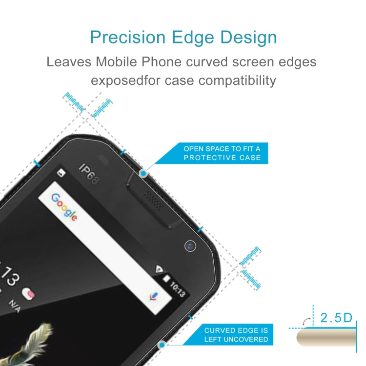 50 PCS 0.26mm 9H 2.5D Tempered Glass Film For Doogee S30 - For Doogee by PMC Jewellery | Online Shopping South Africa | PMC Jewellery | Buy Now Pay Later Mobicred