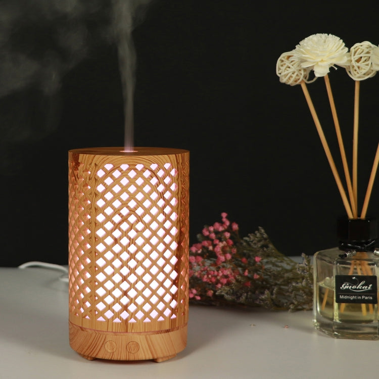 200ml Hollow-out Forest Pattern Wooden Essential Oil Aromatherapy Machine Ultrasonic Humidifier Automatic Alcohol Sprayer, Plug Specification:AU Plug(Light Brown-1) - free shipping - PMC TechLife - Order now!