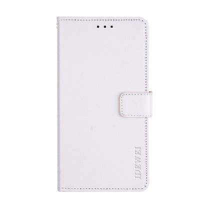 For Cubot X50 idewei Crazy Horse Texture Leather Case with Holder & Card Slots & Wallet(White) - More Brand by idewei | Online Shopping South Africa | PMC Jewellery | Buy Now Pay Later Mobicred