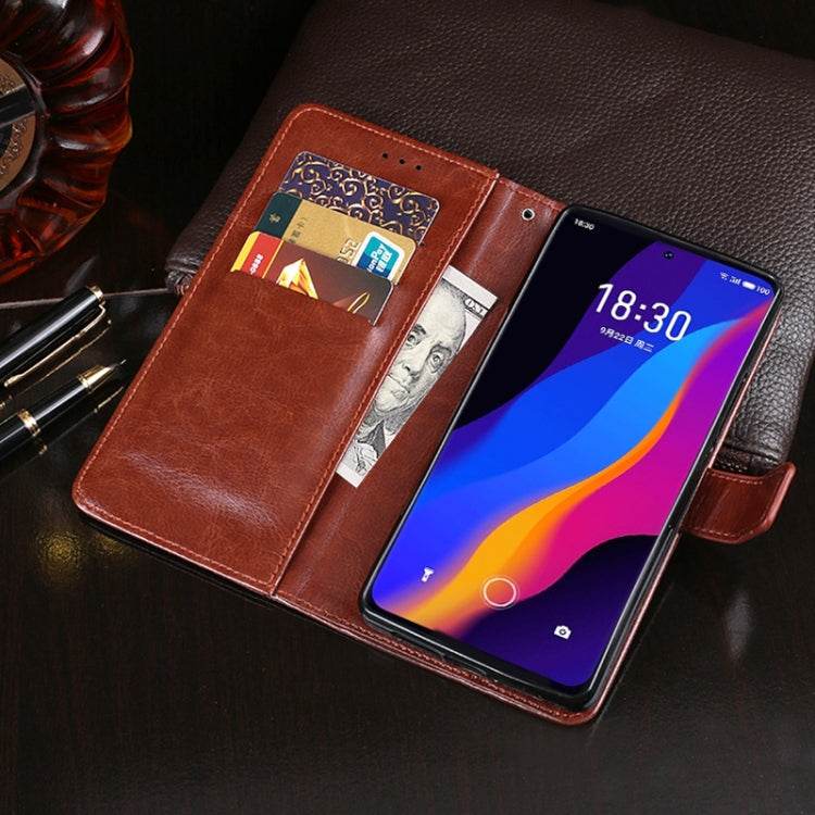 For Meizu 18x idewei Crazy Horse Texture Leather Case with Holder & Card Slots & Wallet(Red) - Meizu by idewei | Online Shopping South Africa | PMC Jewellery | Buy Now Pay Later Mobicred