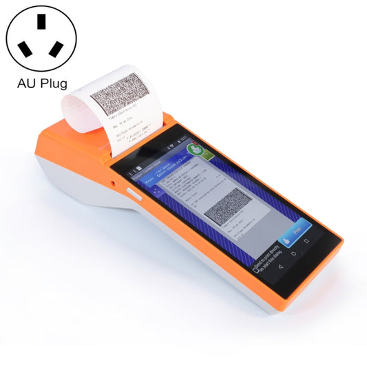 SGT-SP01 5.5 inch HD Screen Handheld POS Receipt Printer, Basic Version, AU Plug(Orange) - Printer by PMC Jewellery | Online Shopping South Africa | PMC Jewellery | Buy Now Pay Later Mobicred