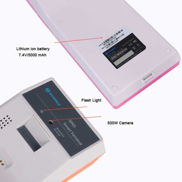 SGT-SP01 5.5 inch HD Screen Handheld POS Receipt Printer, Suit Version, EU Plug(Orange) - Receipt Printers by PMC Jewellery | Online Shopping South Africa | PMC Jewellery | Buy Now Pay Later Mobicred
