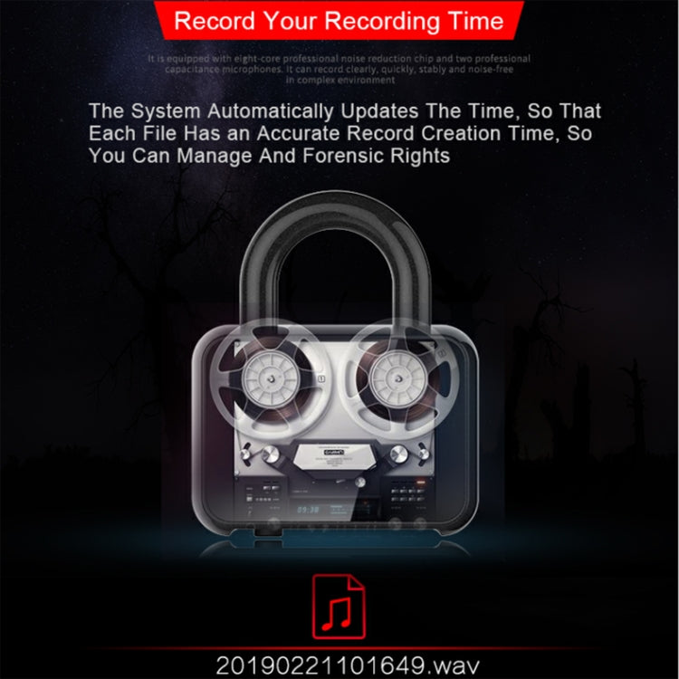 Q11 Intelligent HD Noise Reduction Lock Voice Recorder, Capacity:4GB(Black) - Recording Pen by PMC TechLife | Online Shopping South Africa | PMC TechLife | Buy Now Pay Later Mobicred