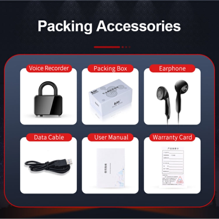 Q11 Intelligent HD Noise Reduction Lock Voice Recorder, Capacity:32GB(Black) - Recording Pen by PMC TechLife | Online Shopping South Africa | PMC TechLife | Buy Now Pay Later Mobicred