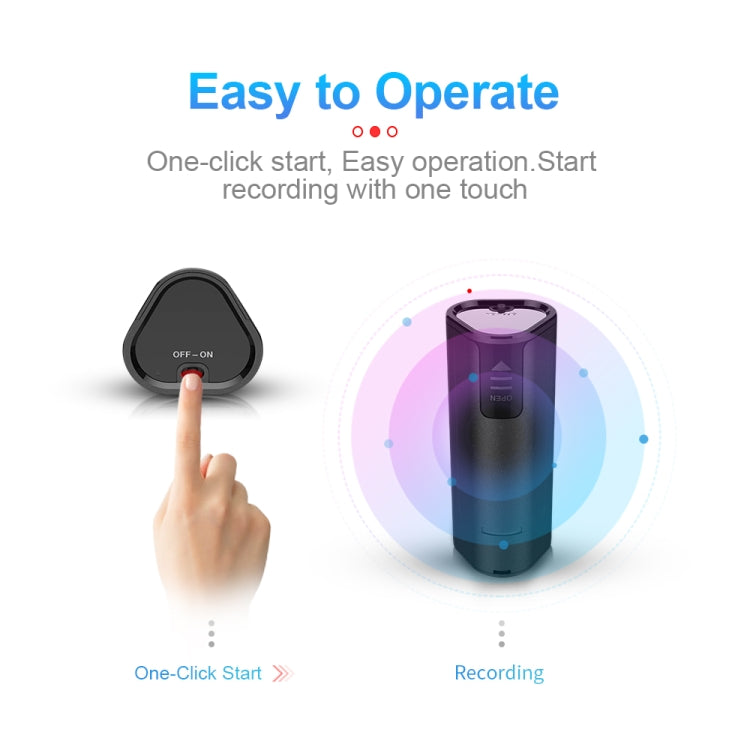 Q51 Intelligent HD Noise Reduction Remote Voice Control Recorder, Capacity:8GB(Black) - Recording Pen by PMC TechLife | Online Shopping South Africa | PMC TechLife | Buy Now Pay Later Mobicred