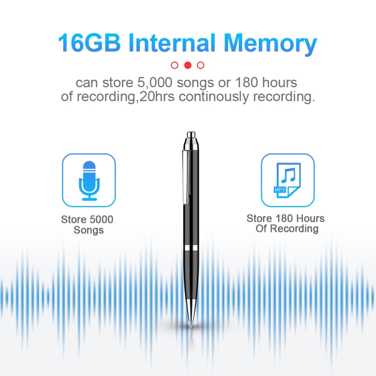 Q90 Intelligent HD Digital Noise Reduction Recording Pen, Capacity:4GB(Black) - Recording Pen by PMC TechLife | Online Shopping South Africa | PMC TechLife | Buy Now Pay Later Mobicred