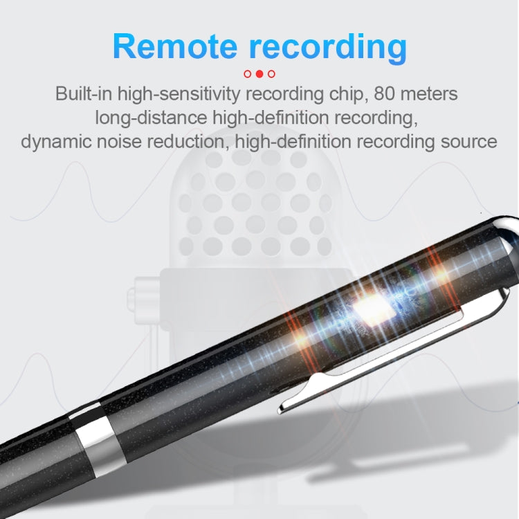 Q96 Intelligent HD Digital Noise Reduction Recording Pen, Capacity:8GB(Black) - Recording Pen by PMC TechLife | Online Shopping South Africa | PMC TechLife | Buy Now Pay Later Mobicred