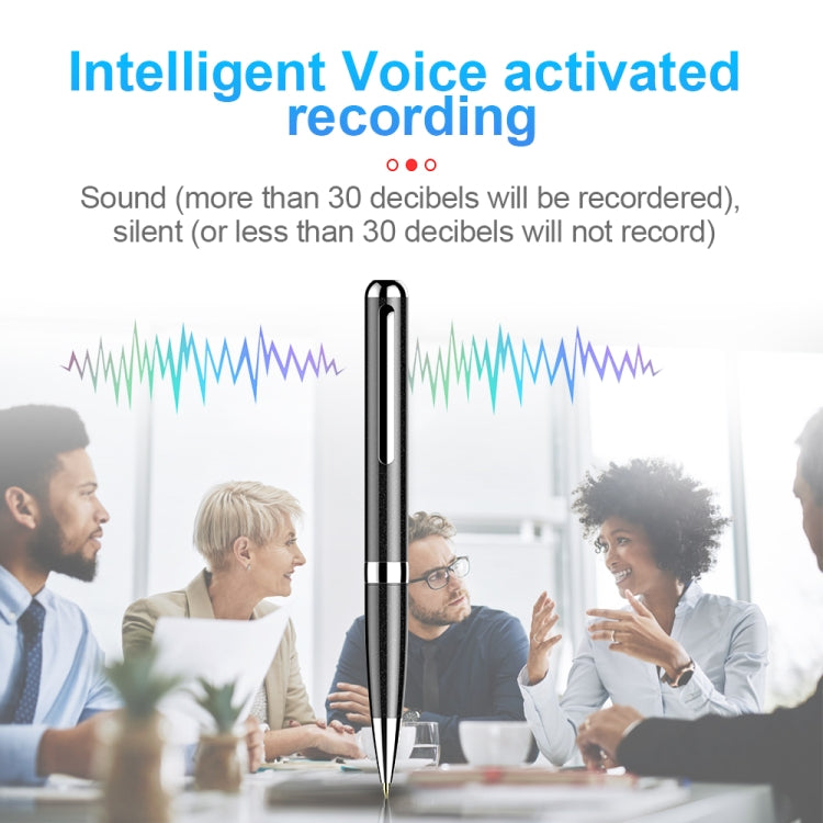 Q96 Intelligent HD Digital Noise Reduction Recording Pen, Capacity:8GB(Black) - Recording Pen by PMC TechLife | Online Shopping South Africa | PMC TechLife | Buy Now Pay Later Mobicred