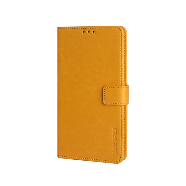 For Umidigi Bison X10 idewei Crazy Horse Texture Leather Phone Case(Yellow) - More Brand by idewei | Online Shopping South Africa | PMC Jewellery | Buy Now Pay Later Mobicred