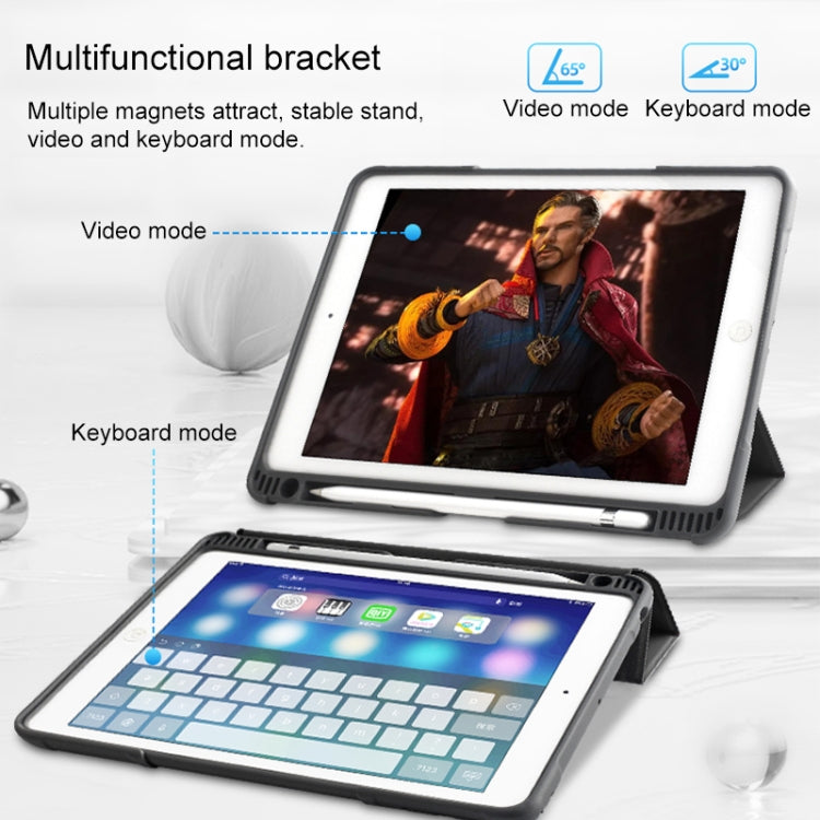 For iPad Pro 10.5 Mutural Horizontal Flip PC + TPU + PU Leather Case with Holder & Pen Slot(Blue) - free shipping - PMC TechLife - Order now!
