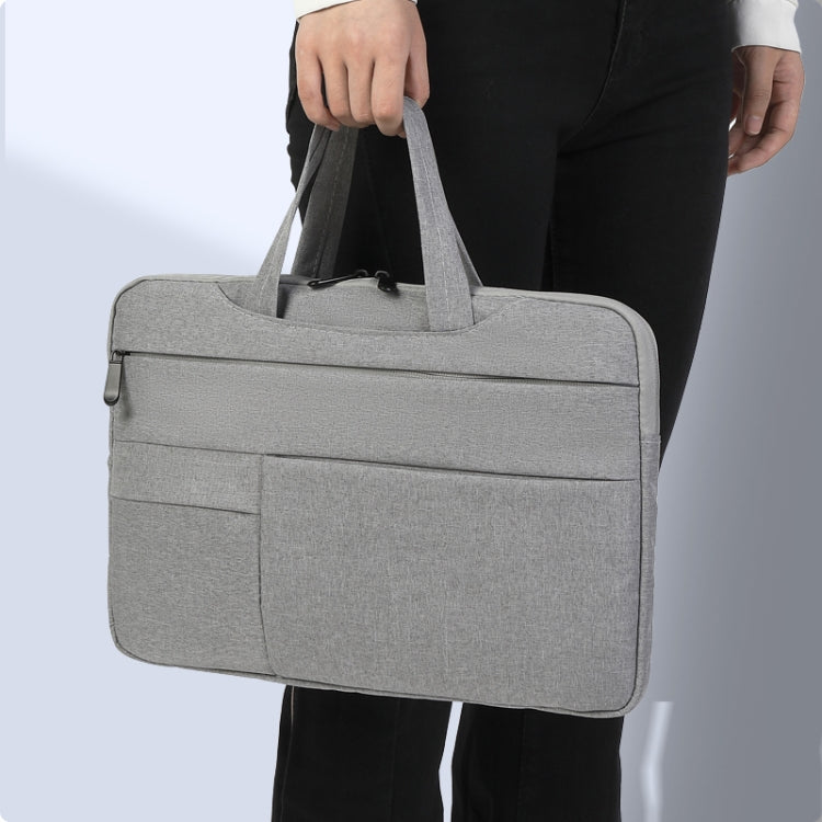 POFOKO C510 Waterproof Oxford Cloth Laptop Handbag For 15.4-16 inch Laptops(Grey) - Other by POFOKO | Online Shopping South Africa | PMC Jewellery | Buy Now Pay Later Mobicred