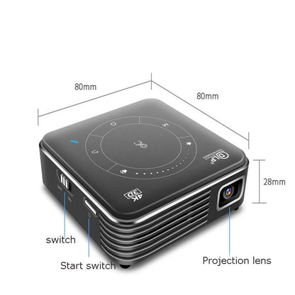 P11 854x480 DLP Smart Projector With Infrared Remote Control, Android 9.0, 4GB+32GB, US Plug - LED Projector by PMC Jewellery | Online Shopping South Africa | PMC Jewellery | Buy Now Pay Later Mobicred