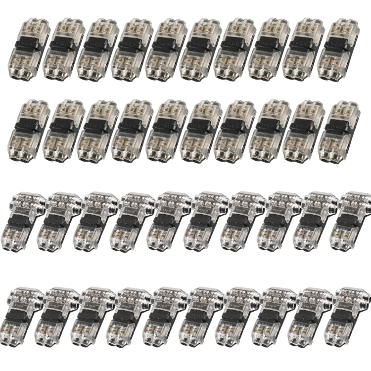 A6538 40 in 1 Car T-type + H-typeTransparent Stripping-free Terminal Block - Booster Cable & Clip by PMC TechLife | Online Shopping South Africa | PMC TechLife | Buy Now Pay Later Mobicred