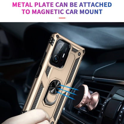 For Xiaomi 11T Pro Shockproof TPU + PC Phone Case(Gold) - Xiaomi Cases by PMC Jewellery | Online Shopping South Africa | PMC Jewellery