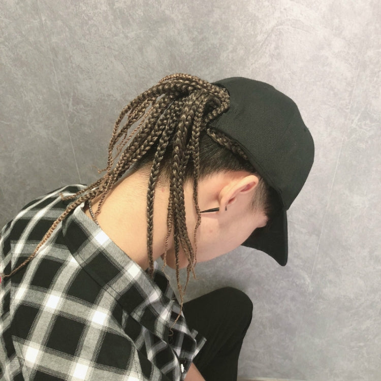 Dreadlocks Wig Hat One-piece Headgear for Men and Women, Style: Black Cap(Light Brown Braid About 35cm) - free shipping - PMC TechLife - Order now!
