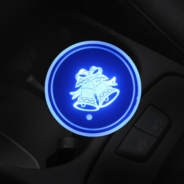 Car AcrylicColorful USB Charger Water Cup Groove LED Atmosphere Light(Bell) - Car Drink Holders by PMC TechLife | Online Shopping South Africa | PMC TechLife | Buy Now Pay Later Mobicred