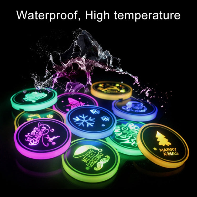 Car AcrylicColorful USB Charger Water Cup Groove LED Atmosphere Light(Bell) - Car Drink Holders by PMC TechLife | Online Shopping South Africa | PMC TechLife | Buy Now Pay Later Mobicred