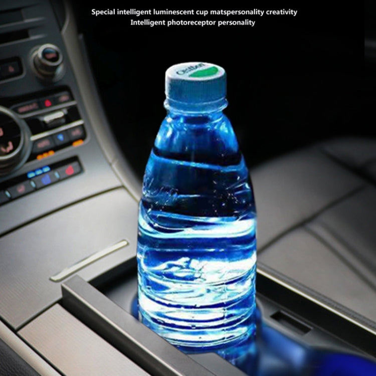 Car AcrylicColorful USB Charger Water Cup Groove LED Atmosphere Light(Glove) - Car Drink Holders by PMC TechLife | Online Shopping South Africa | PMC TechLife | Buy Now Pay Later Mobicred