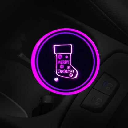 Car AcrylicColorful USB Charger Water Cup Groove LED Atmosphere Light(Socks) - Car Drink Holders by PMC Jewellery | Online Shopping South Africa | PMC Jewellery | Buy Now Pay Later Mobicred