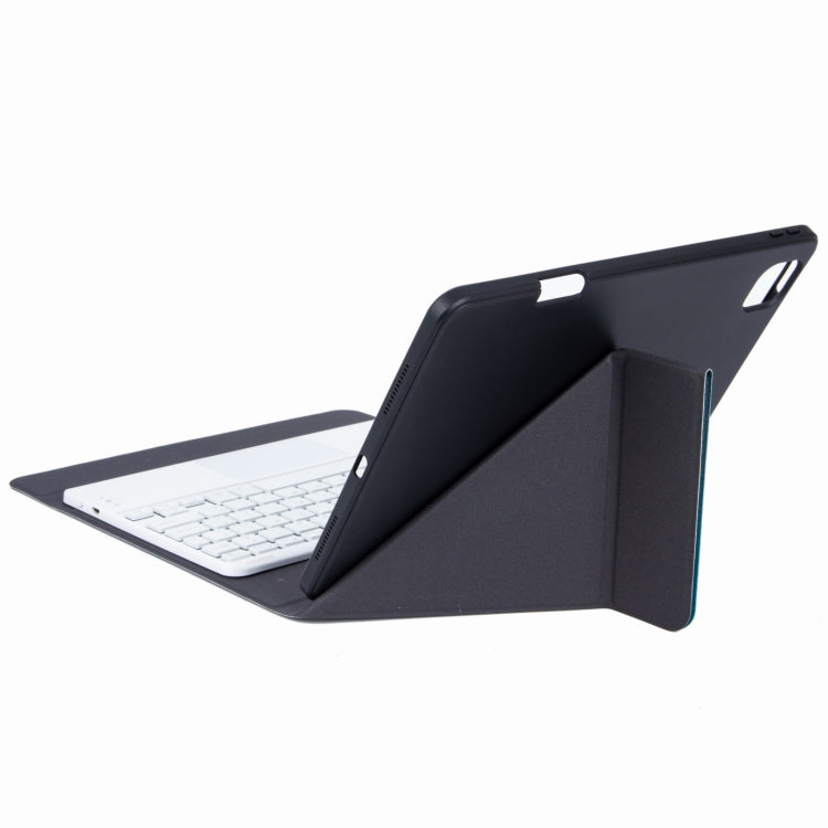 H-102C Touch Bluetooth Keyboard Leather Case with Rear Three-fold Holder For iPad 10.2 2020 & 2019 / Pro 10.5 inch(Pink Blue) - Universal by PMC TechLife | Online Shopping South Africa | PMC TechLife