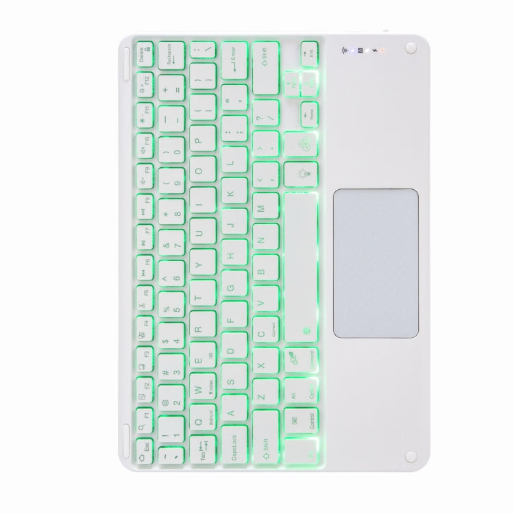 H-109CS Touch Backlight Bluetooth Keyboard Leather Case with Rear Three-fold Holder For iPad Pro 11 inch 2021 & 2020 & 2018 / Air 2020 10.9(Rainbow) - Universal by PMC TechLife | Online Shopping South Africa | PMC TechLife